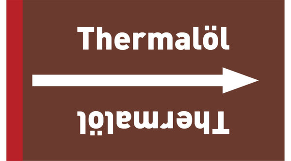 Rohrleitungsband Thermalöl braun/weiß ab Ø 50 mm 33 m/Rolle