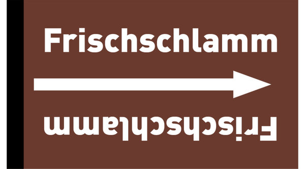 Rohrleitungsband Frischschlamm braun/weiß ab Ø 50 mm 33 m/Rolle