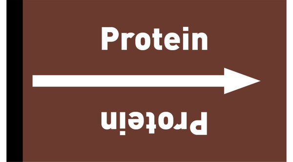 Rohrleitungsband Protein braun/weiß ab Ø 50 mm 33 m/Rolle