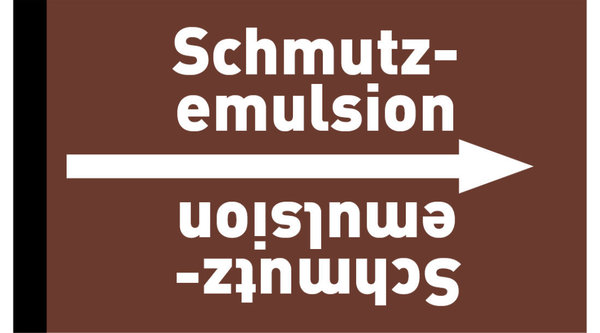 Rohrleitungsband Schmutzemulsion braun/weiß ab Ø 50 mm 33 m/Rolle