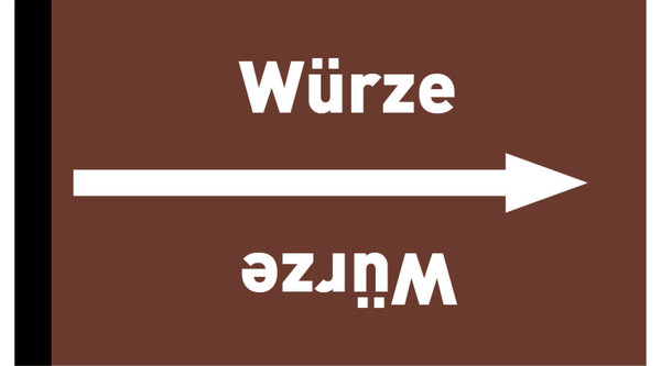 Rohrleitungsband Würze braun/weiß ab Ø 50 mm 33 m/Rolle