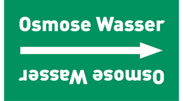 Rohrleitungsband Osmose Wasser grün/weiß ab Ø 50 mm 33 m/Rolle