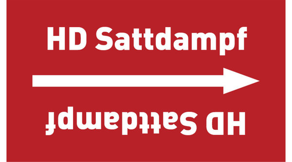 Rohrleitungsband HD Sattdampf rot/weiß ab Ø 50 mm 33 m/Rolle