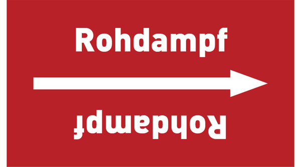 Rohrleitungsband Rohdampf rot/weiß ab Ø 50 mm 33 m/Rolle