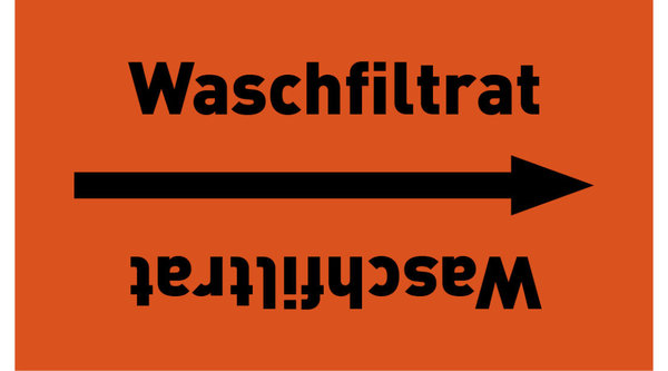 Rohrleitungsband Waschfiltrat orange/schwarz ab Ø 50 mm 33 m/Rolle