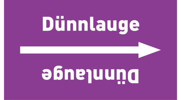 Rohrleitungsband Dünnlauge violett/weiß ab Ø 50 mm 33 m/Rolle