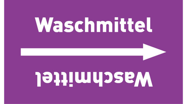Rohrleitungsband Waschmittel violett/weiß ab Ø 50 mm 33 m/Rolle
