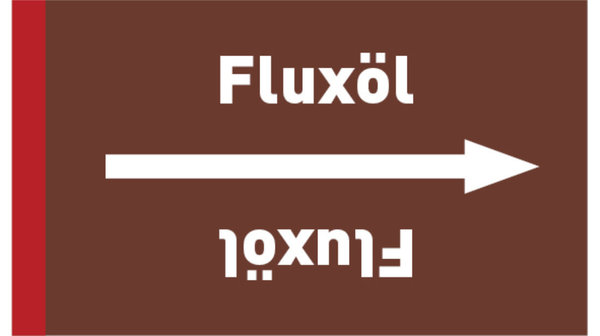 Rohrleitungsband Fluxöl braun/weiß bis Ø 50 mm 33 m/Rolle