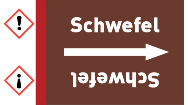 Rohrleitungsband Schwefel braun/weiß bis Ø 50 mm 33 m/Rolle