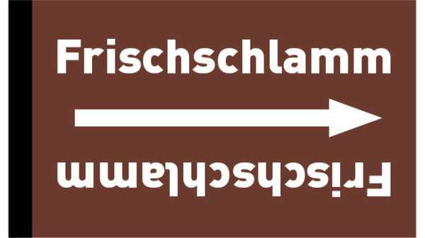 Rohrleitungsband Frischschlamm braun/weiß bis Ø 50 mm 33 m/Rolle