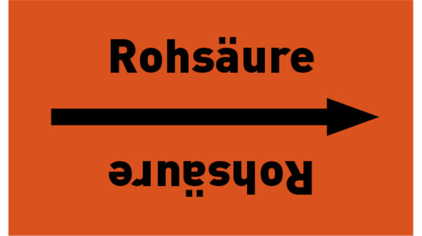 Rohrleitungsband Rohsäure orange/schwarz bis Ø 50 mm 33 m/Rolle